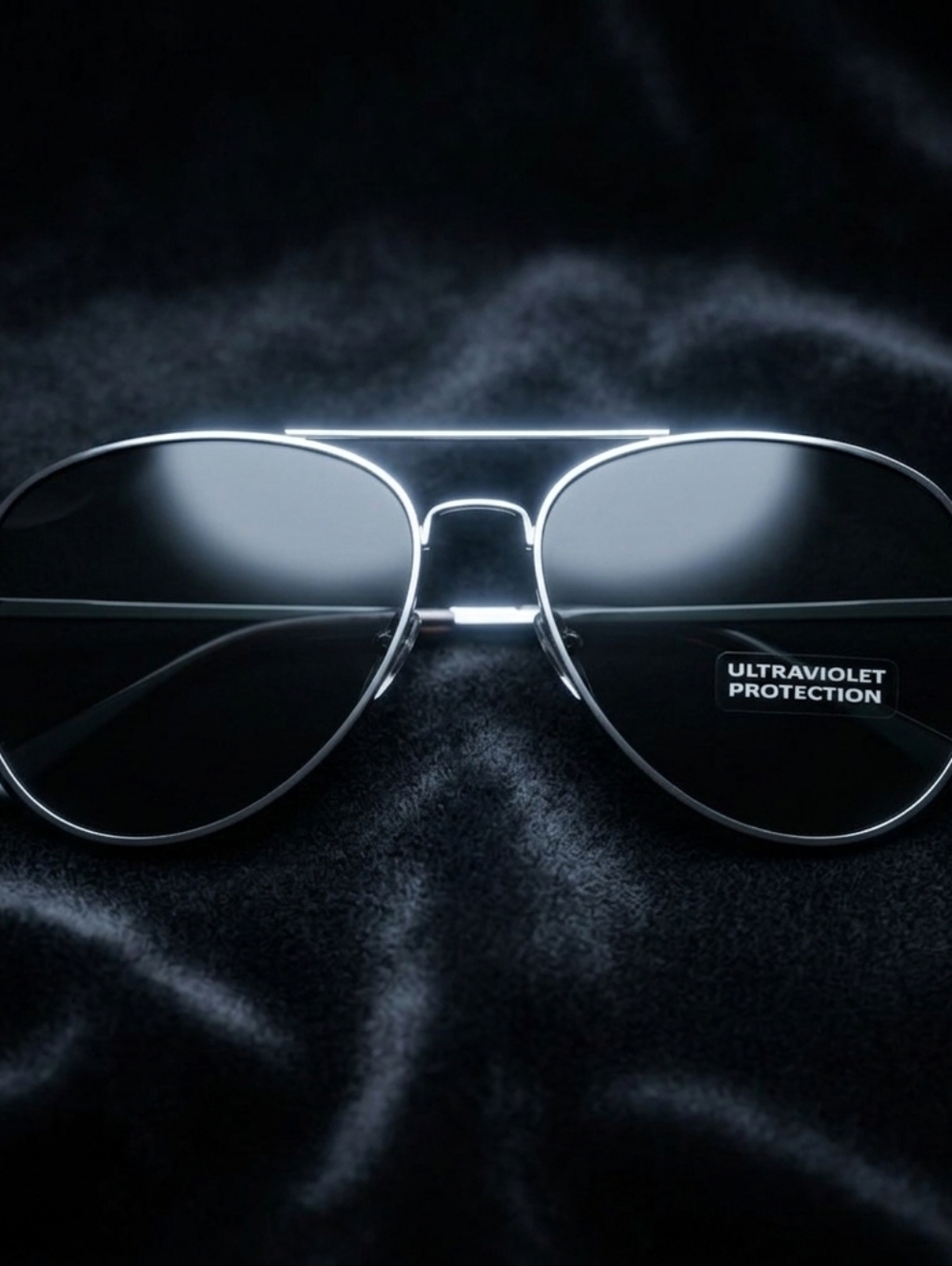 Vintage Style Classic Silver Aviator Sunglasses UV Protection